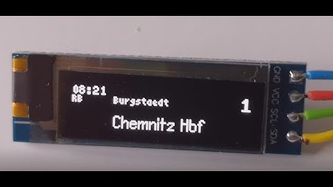 Modellbahn TT Arduino Microcontroller Zugzielanzeige