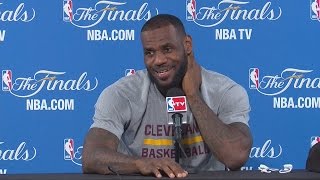 LeBron James jokes with Australian reporter