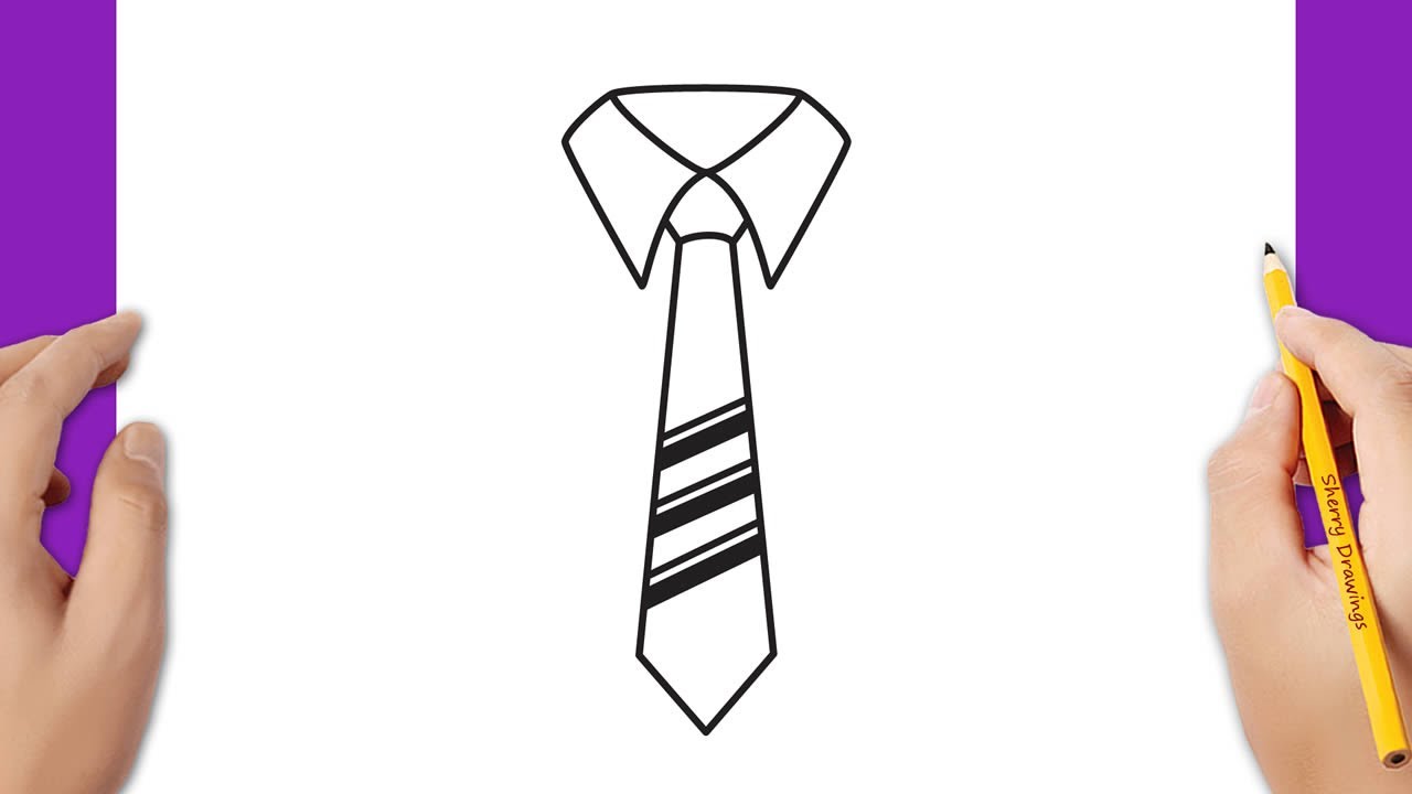 How to draw a tie 