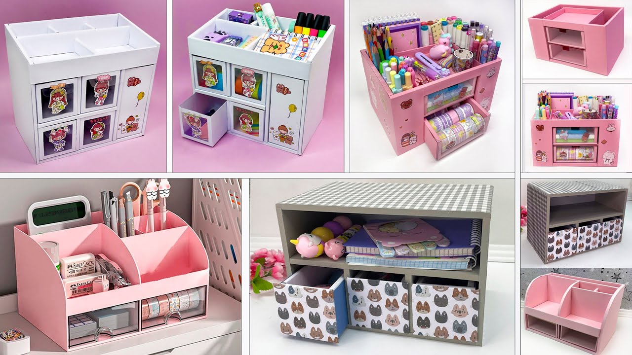 How To Make a Cute Organizer Box From Cardboard!