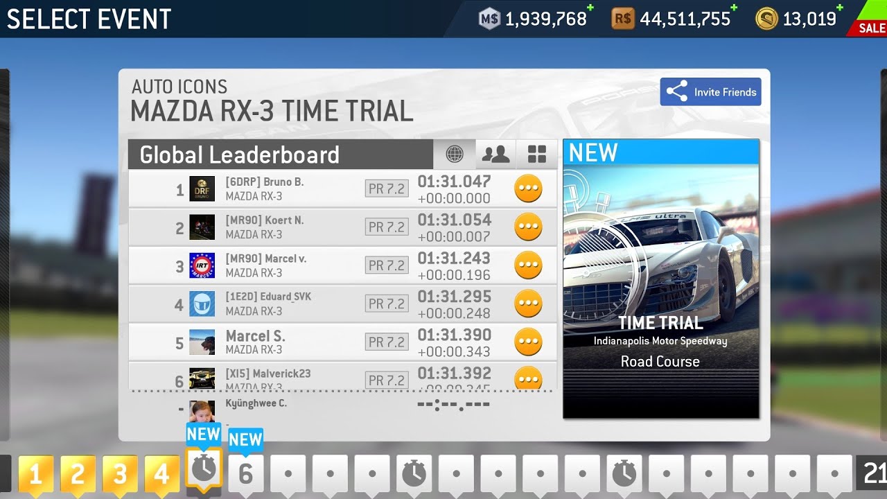 Auto Icons 5 Mazda RX-3 Time Trial @ Indianapolis Motor Speedway Road Course