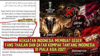 Komentar panas fans jelang laga sengit piala asia 2027 grub f indonesia,jepang,Qatar dan thailand