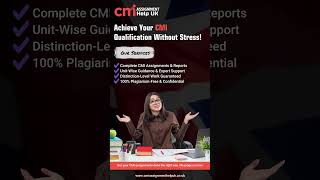 Expert CMI Assignment Help UK | Guaranteed Distinction Level Work #shorts #education #study