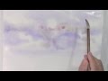 水彩画の描き方「空・雲-基礎-2」・How to paint Sky and Cloud -2. Watercolor tutorial 村田收