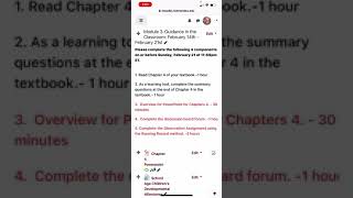 EDU 146 Module 3 Overview and Explanation of Observation Assignment