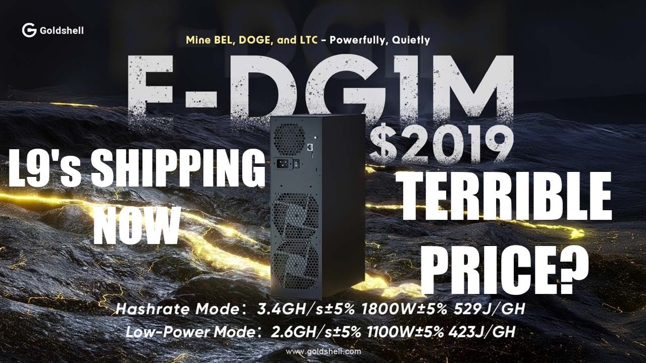 Goldshell E-DG1M (3.4Gh/s) Realtime Profit, Specs & Cost | Mining Now