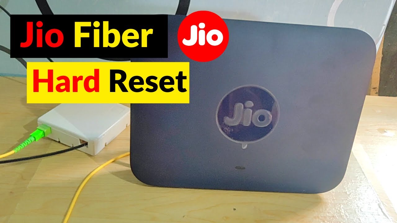 How To Hard Reset Jio Fiber Router Kaise Jio Fiber Router Ko Hard Reset Kare YouTube