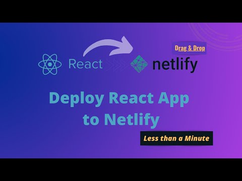 How to Deploy React Application to Netlify in Less than Minute | Drag & Drop | Hindi