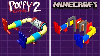 Poppy Playtime Grab Pack VS Minecraft | Grab Pack Chapter 1-2 Hands comparison