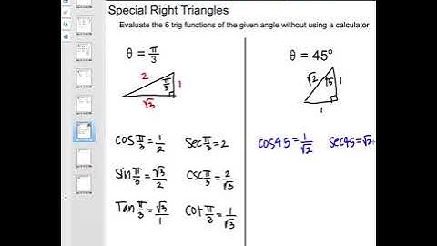 4.2 Video #1 - Evaluating 6 basic trig functions (Pre-Calc)
