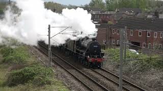 Four Steam Locos at Carlisle! Great Britain XVI, Pullman and a Ghost Class 807, 15 April 24