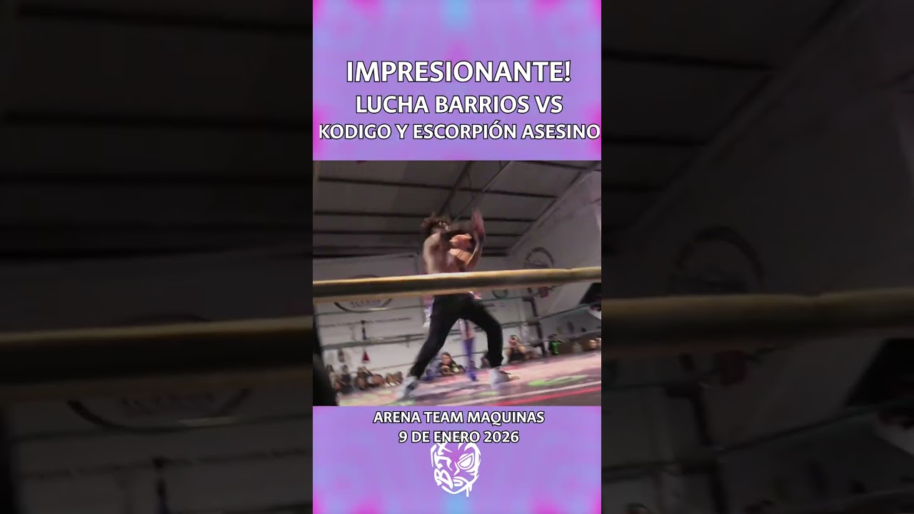 Choque de poder y barrio sobre el ring: Los Lucha Barrio frente a Kodigo y Escorpión Asesino
