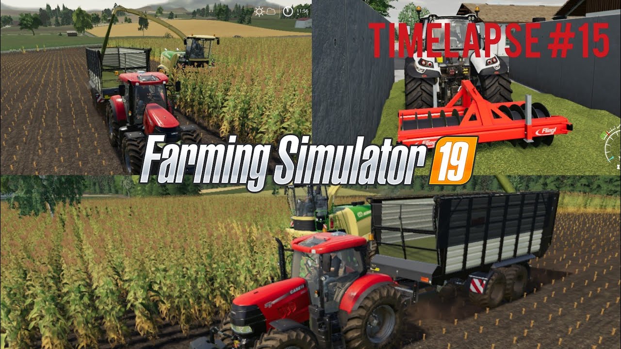 [Ls19/Fs19] Timelapse #15 | Ellerbach | Mais in Hülle und Fülle🚜🌽🐄1000 PS rollen über den Acker🚜💨
