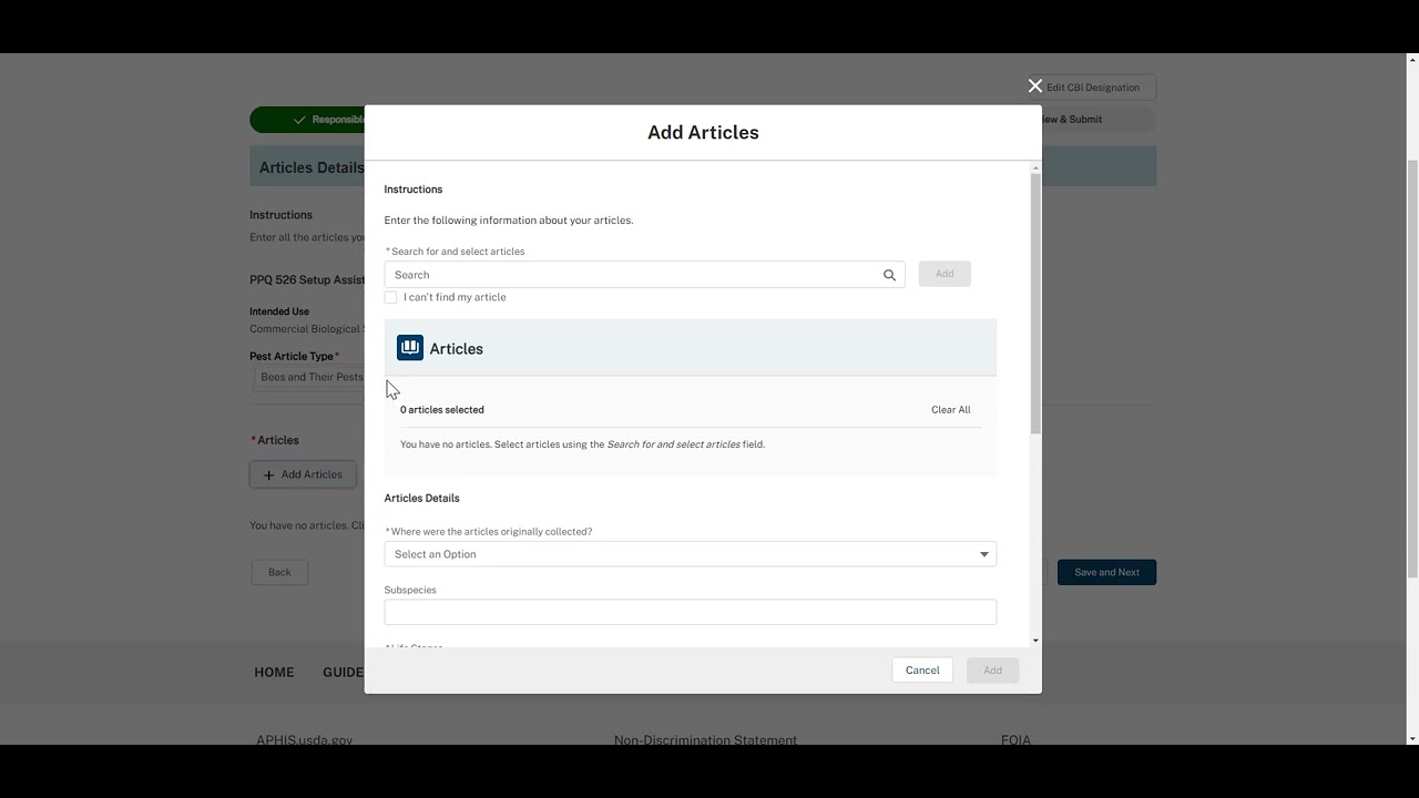 How to Apply for a PPQ 526 Pest Permit Application YouTube
