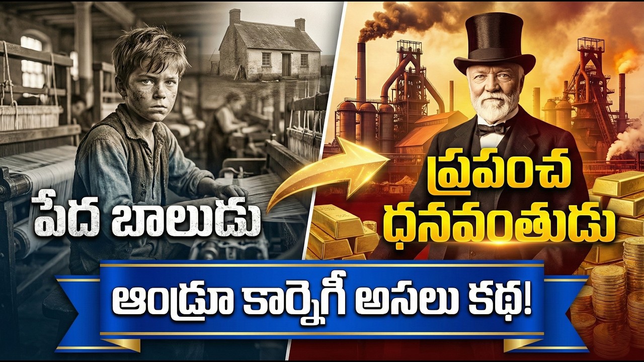 పేద బాలుడు నుంచి ప్రపంచ ధనవంతుడు వరకూ – Andrew Carnegie అసలు కథ! #youtubefeeds #youtube