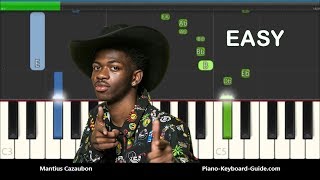 Lil Nas X - Old Town Road (I Got The Horses In The Back) Easy Piano Tutorial - chords