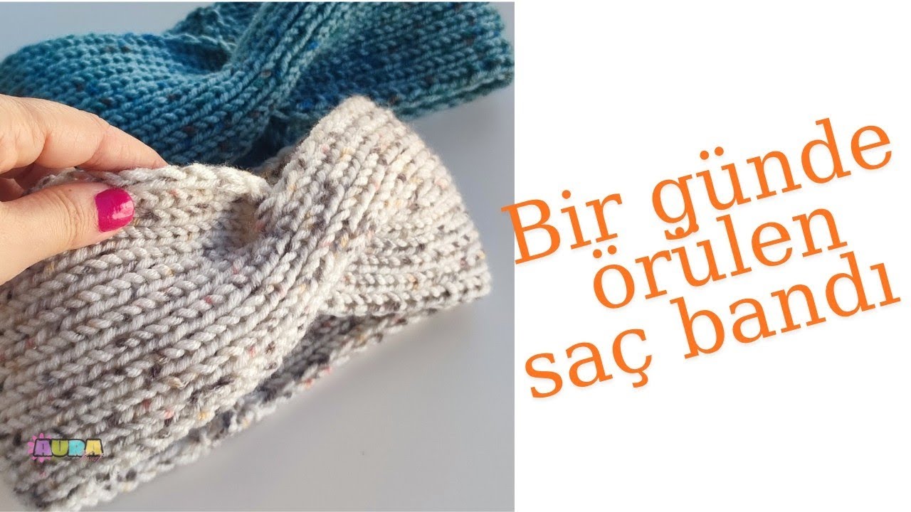 Bir günde örülen saç bandı 