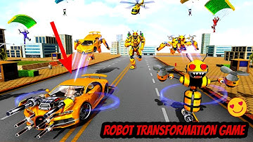 Bee Robot Car Transformation Game Robot Car Games Android Gameplay FHD