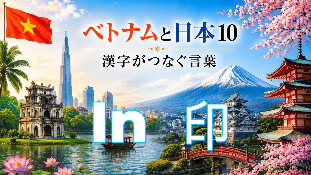 ベトナムと日本 10 漢字がつなぐ言葉 - YouTube