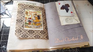 Not Overthinking It - Real time Decorating 60 Junk Journal Pages