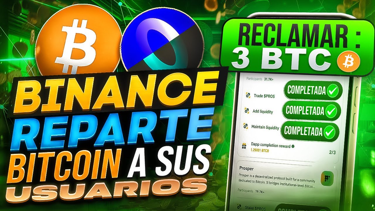 ¡TIENES 6 DIAS! - RECLAMA $BITCOIN GRATIS (300.000$) EN BINANCE POR SER  USUARIO **PASO A PASO**