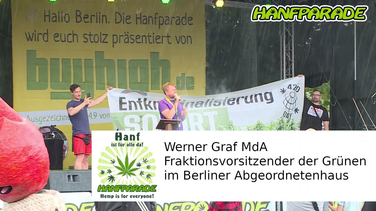 Werner Graf MdA, Grüne - Hanfparade 2022