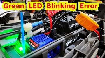 Traxxas X Maxx VXL 8s ESC Green LED Flashing Error Solution ESC Calibration