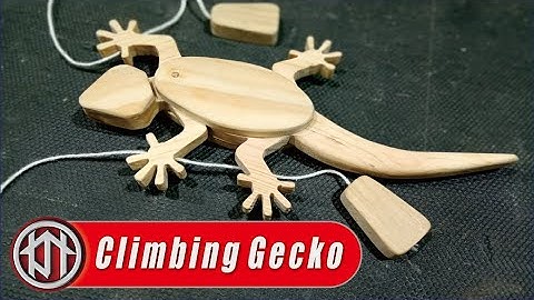 How to make wooden lizard climbing on the wall - free plans scroll saw patterns
