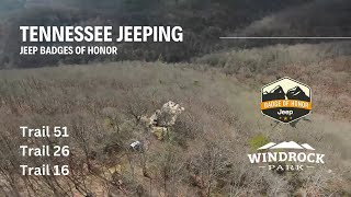 Windrock TN  Jeep Badge of Honor Trails 51, 26, and 16