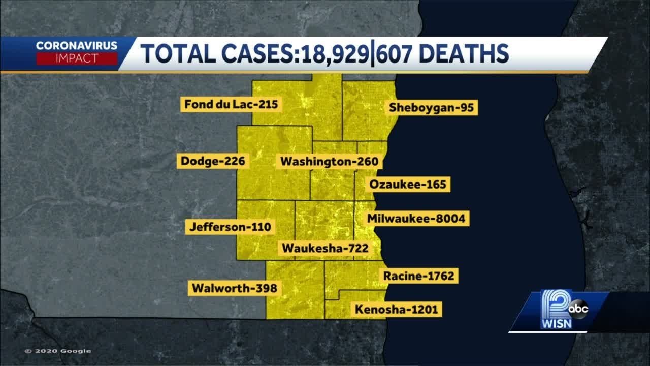 Coronavirus in Wisconsin: 607 deaths