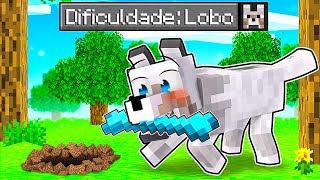 DIFICULDADE LOBO NO MINECRAFT !