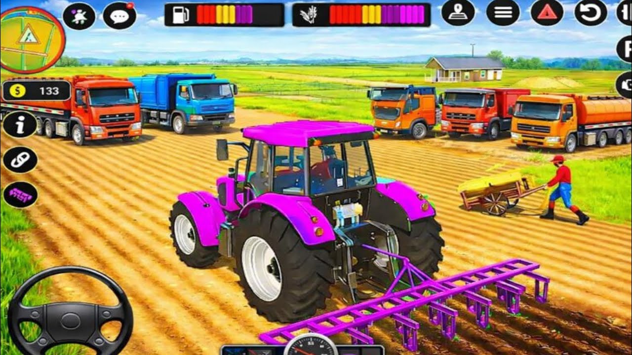 Modern Tractor Farming Driving Simulator 3D - New Tractor Games - Android Gameplay