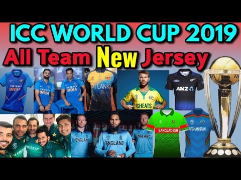 icc world cup 2019 all team jersey