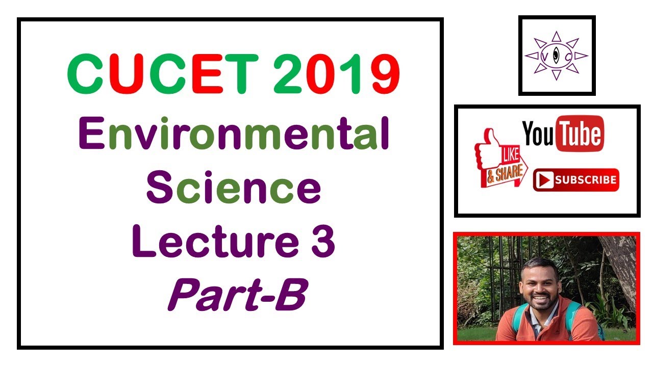 CUCET M.Sc. Environmental Science 2019  | Paper Analysis | Lecture 3 
