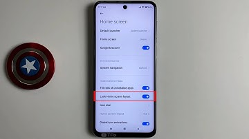 Lock the home screen layout on Xiaomi Redmi Note 9 Pro Android 11