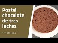 Pastel esponja de chocolate tres leches