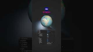How to use CC Sphere in After Effects 🌎 #aftereffects