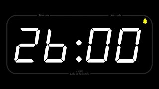 26 MINUTE - TIMER & ALARM - Full HD - COUNTDOWN