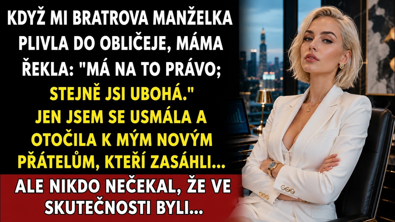 Stálo to byla obyčejná červencová grilovačka u rodičů, dokud mi švagrová Veronika nepřistoupila přímo před celou rodinou a neplivla mi do obličeje. „Ty nevděčnice," zasyčela, „jak se opovažuješ...