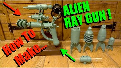 How To Make ALIEN RAY GUN From JUNK!  KIT-BASHING SPECIAL!