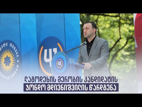 ლაგოდეხის მერობის კანდიდატის ჯონდო მდივნიშვილის წარდგენა