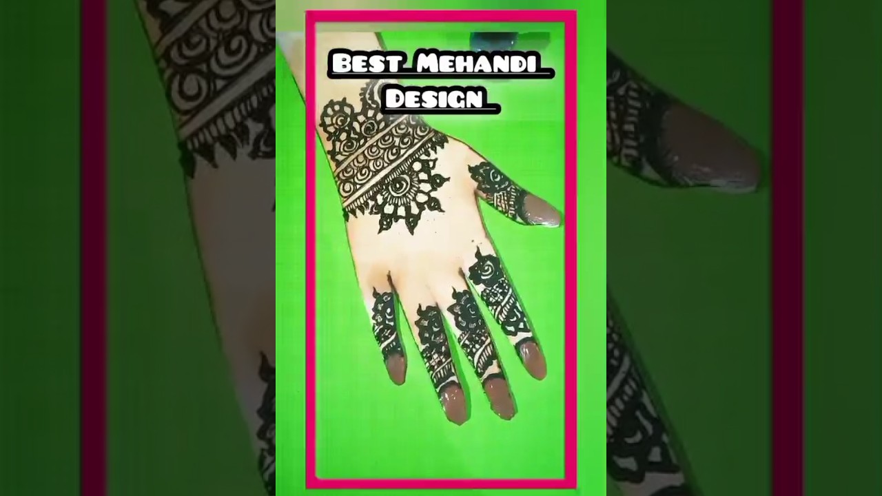 Simple Finger Mehndi Design 😍 | Easy Arabic Mehndi 