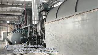 Fully continuous waste tire recycling machine