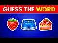Guess The WORD By Emoji 👀🥇🧠 | Emoji Quiz Challenge 🤔✅
