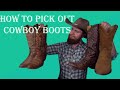 What To Look For When Buying Cowboy Boots