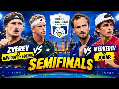 Shanghai Masters 2026 Semifinal Preview Zverev vs Davidovich Fokina | Medvedev vs Jódar