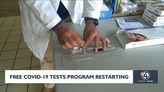 Free COVID-19 testing program restarting