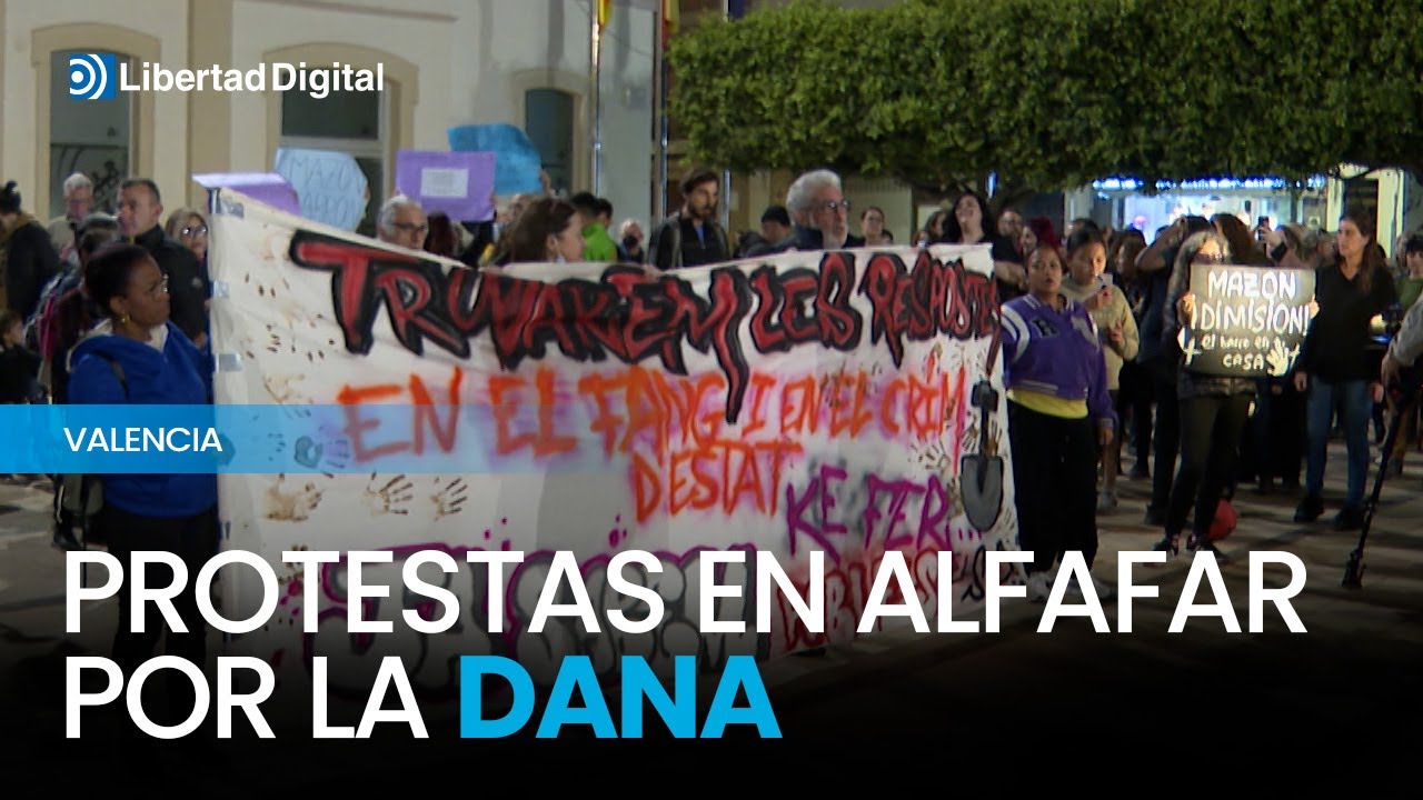 Concentración en Alfafar por la mala gestión de la dana