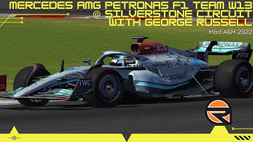 [rFactor] Mercedes AMG Petronas F1 Team W13 @ Silverstone with George Russell • Mod A&M 2022