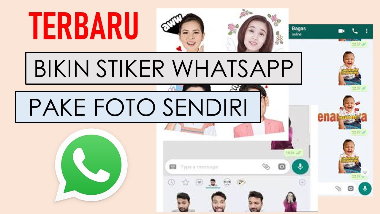 TERBARU Cara membuat stiker  whatsapp  foto  sendiri  dengan 